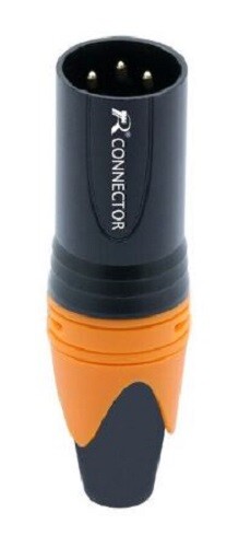 Connettore xlr arancione - xlr,