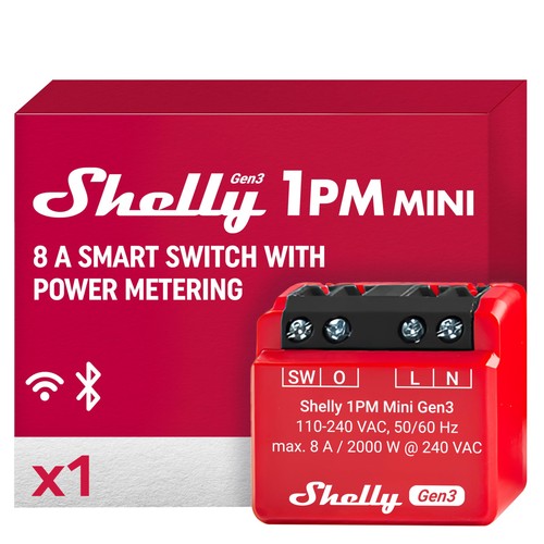 Shelly plus 1pm - mini, gen3