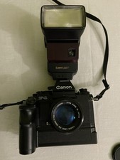 Canon New F1 ottica Canon FD 50mm f1,4, Canon AE Finder FN  e AE Power Winder