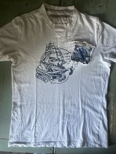 GAS SHIRT MAGLIA MEN WHITE JERSEY TRIKOT TEE T Shirt Small S ITALY MODA UOMO