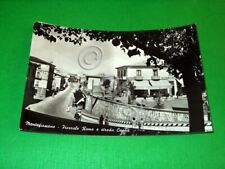 Cartolina Montefiascone - Piazzale Roma e strada Cassia 1970.