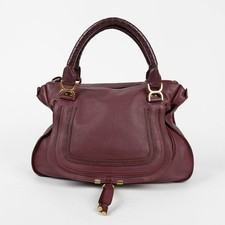 Chloe Large Burgundy Leather