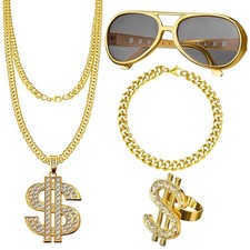 Set di 4 collane in oro da