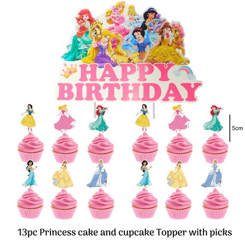 Disney princess cake - princess, toppers
