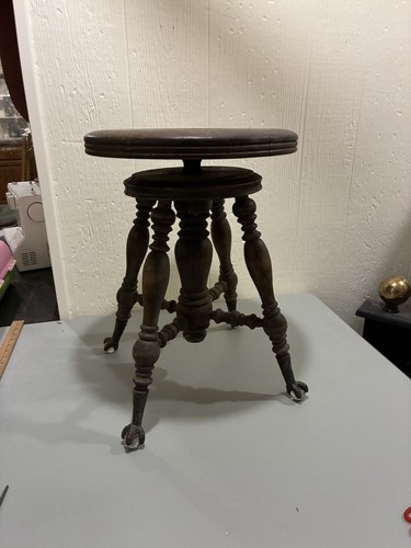 Antico sgabello pianoforte - sgabello,