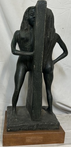 Scultura gesso figura di - in,