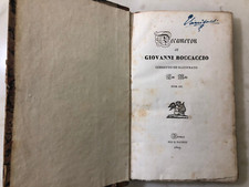 Antico libro Decameron di