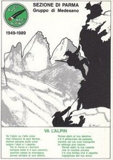 A2676) ALPINI, 1989, SEZIONE DI PARMA, 40 ANNI GRUPPO DI MEDESANO, VA L'ALPIN.