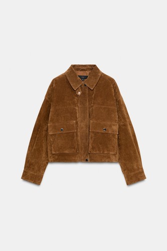 Zara giacca bomber 100 pelle - bomber, 100%