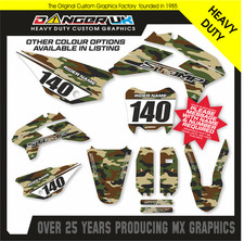 STOMP 140 160 Z3 MINI PIT BIKE GRAFICA DECALCOMANIE ADESIVI NOME PERSONALIZZATO NUMERO