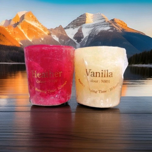 Set candele tonde cera - tonde,