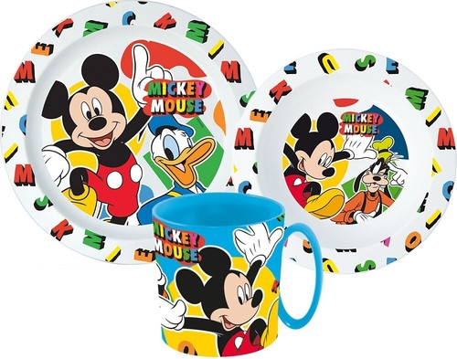 Set piatti topolino posate - piatti,
