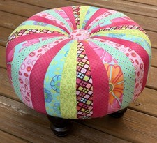 Patchwork Tuffet Pouf