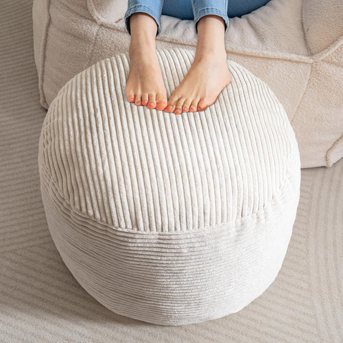 Round stuffed pouf - pouf, ottoman