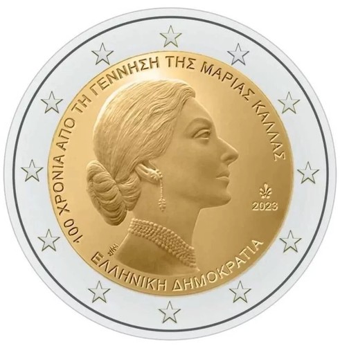Moneta euro maria callas - 2€,