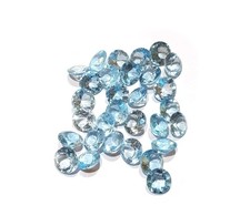 TOPAZIO AZZURRO TONDO 0.90 Carati 6 mm