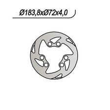 DISCO FRENO ANTERIORE MONTESA