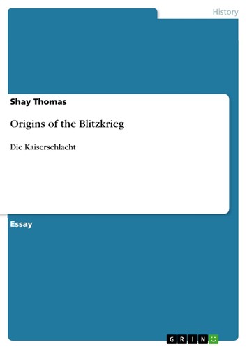 Origins the blitzkrieg - origins, of