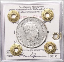 Regno d'italia 1 Lira 1863