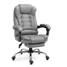 Sedia Gaming Grigia Ergonomica con Supporto Lombare e Altezza Regolabile Pro