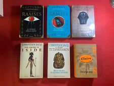 Christian JACQ Lotto 6 Libri CLAIRE + RAMSES + ISIDE + TUTANKHAMON + FARAONE