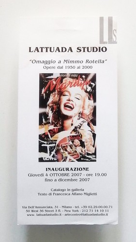 Mimmo rotella invito - mimmo,