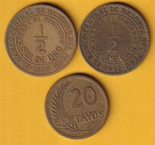 Perù - 3 monete: 20 centavos