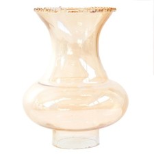 Paralume in vetro ambrato con