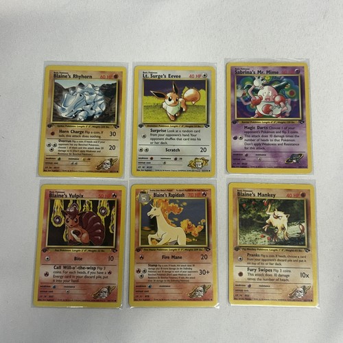 Lot cartes pokémon gym - lot,