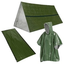 Set tenda sacco a pelo impermeabile termico essenziale per avventure all'aria ap