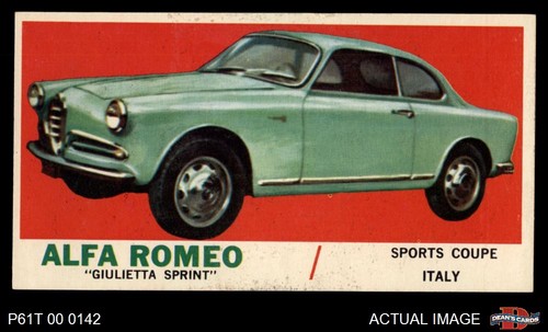 1961 topps sports cars - topps,