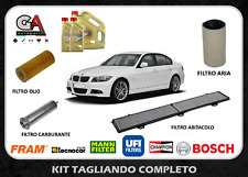 Kit tagliando BMW 320d e90 e91 120kw 163cv 4 filtri + 6lt olio Castrol 5w30 LL