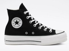CONVERSE SNEAKER DONNA PLATFORM ALTA CHUCK TAYLOR ALL STAR 560845c NERO