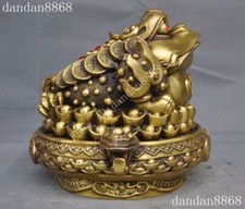 moneta cinese fengshui bronzo denaro incorre nella ricchezza oro rospo bufo rana statua