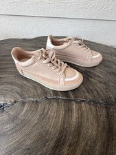 Arezzo Pink and Beige Sneakers Size 8M Women's