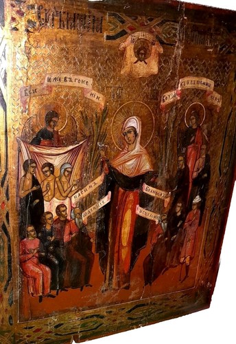 Icona russa antica - antica, "maria