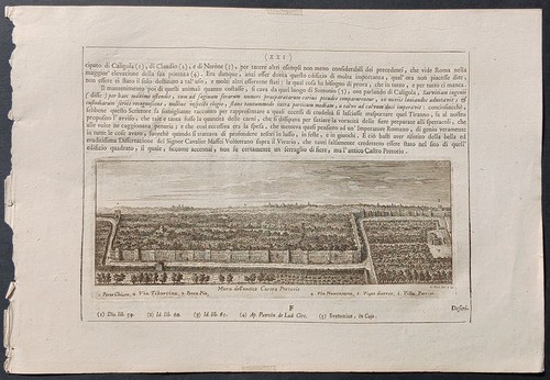 Stampa antica giuseppe vasi - antica,