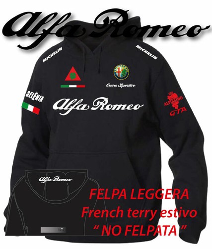 Felpa leggera printed alfa - felpa,