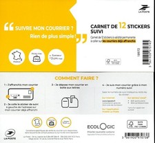 Carnet de 12 étiquettes
