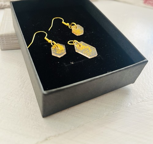 Orecchini ciondolo oro e - ,