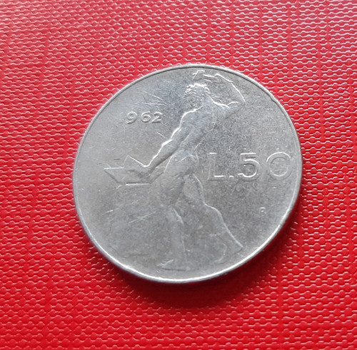 Monnaie italie lire 1962 r - 50,