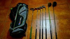 SACCA DA GOLF COMPLETA PER RAGAZZO h cm 145/ 152 US Kids 57''-Verde (Ultralight)