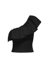 Top monospalla Only da donna, codice 15320339, colore nero.