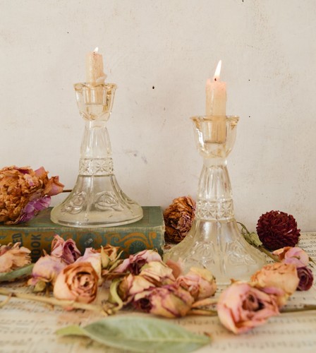 Coppia portacandele vintage - , in