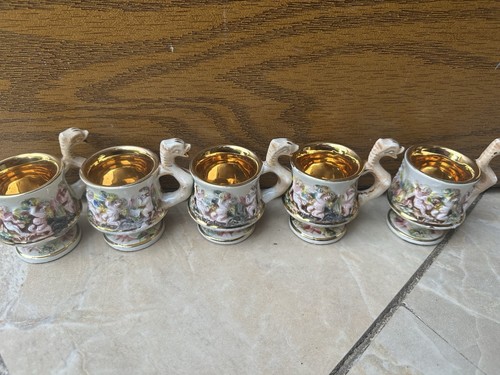 Capodimonte set caffè - caffè, vintage