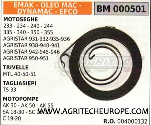 004000132 molla avviamento - 004000132,