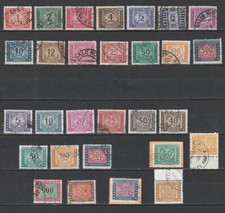 1947 1955 SEGNATASSE RUOTA e STELLE 2 SERIE COMPLETE senza 8 lire USATO