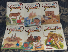 LOTTO LIBRI VINTAGE 1986 IL LIBRO SEGRETO DEGLI GNOMI 1,2,4,5,13,14 david gnomo