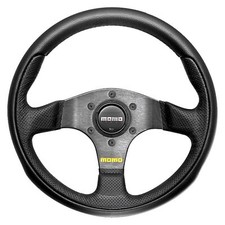 Volante MOMO Team - Pelle Nera