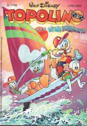 Fumetto topolino walt - walt, disney